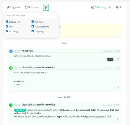 Chatter Search and Filter