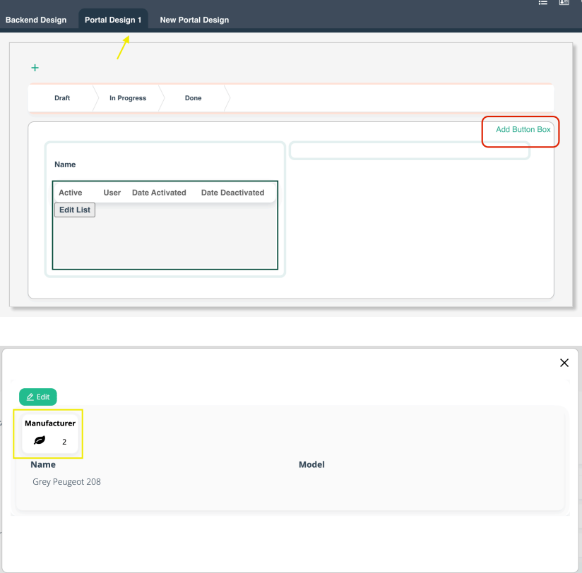 CloudOffix - Portal Support for Stat Buttons in App Builder