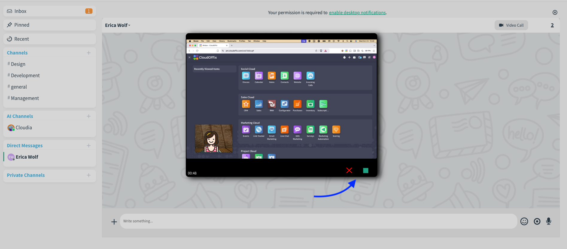 CloudOffix - Asynchronous Working for Video and Screen Recording