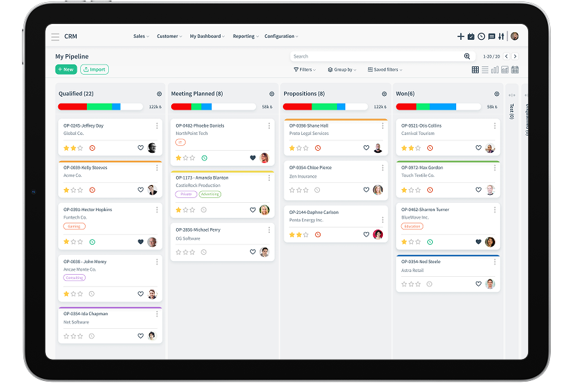CloudOffix CRM Interface
