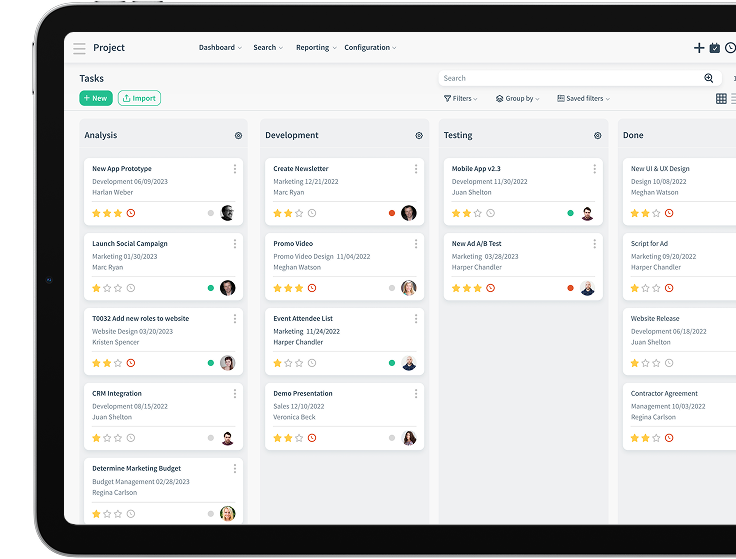Kanban View Interface
