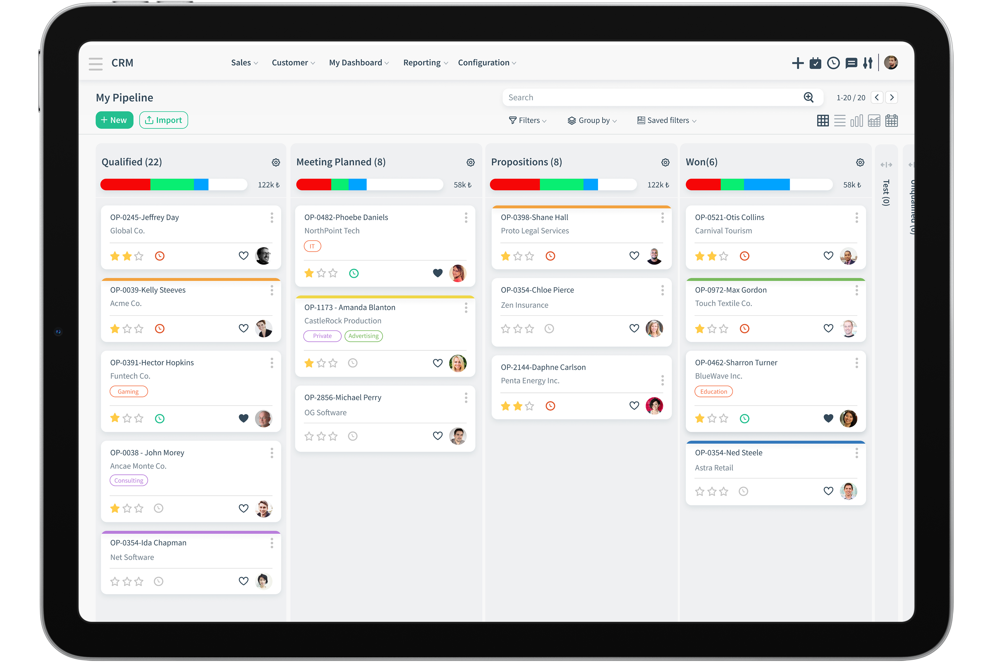 CloudOffix CRM Interface