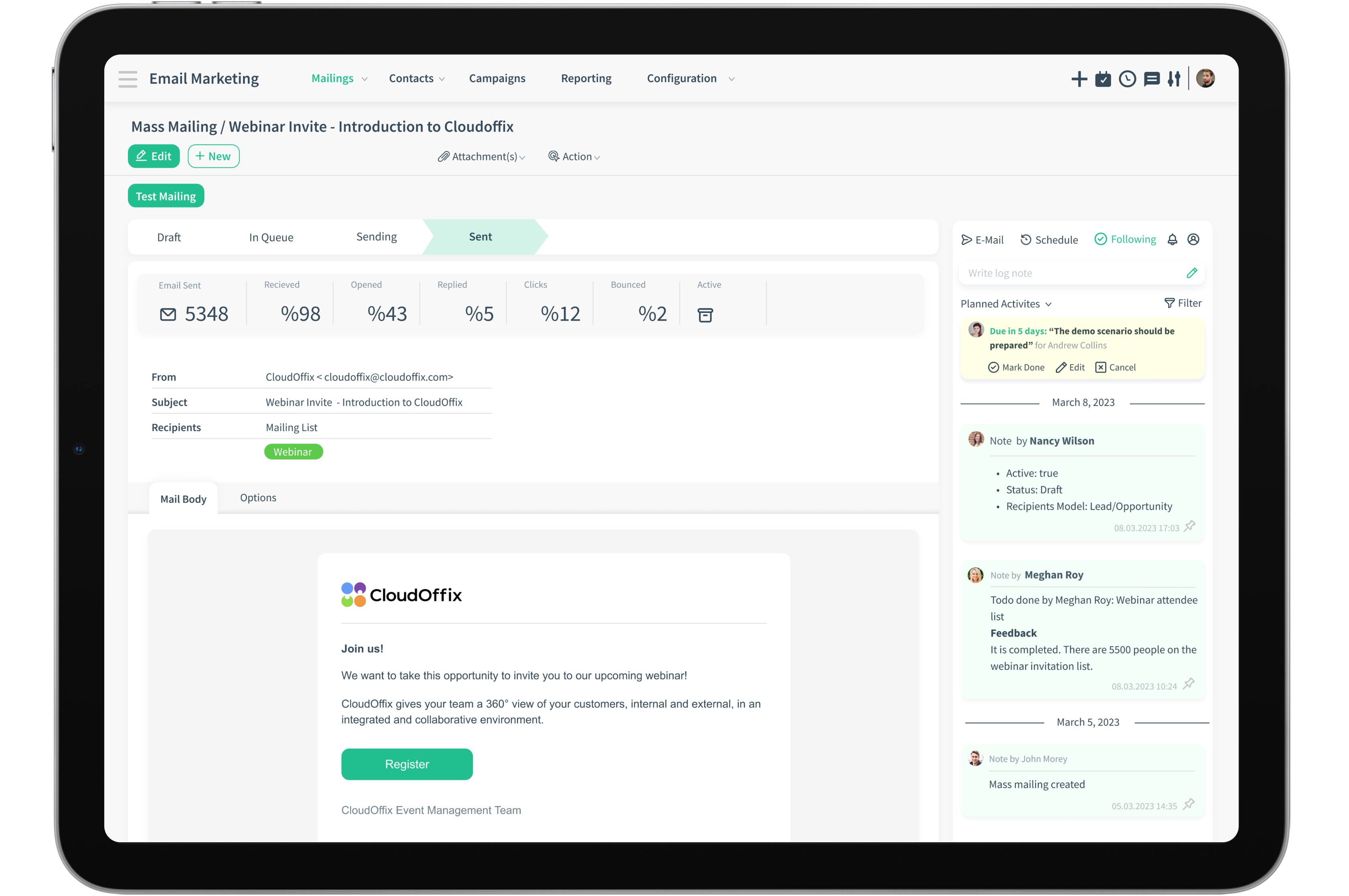 Marketing Cloud Interface