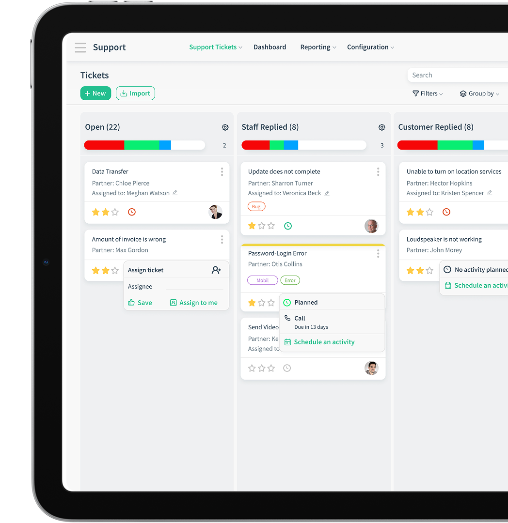 Customer Service Tablet