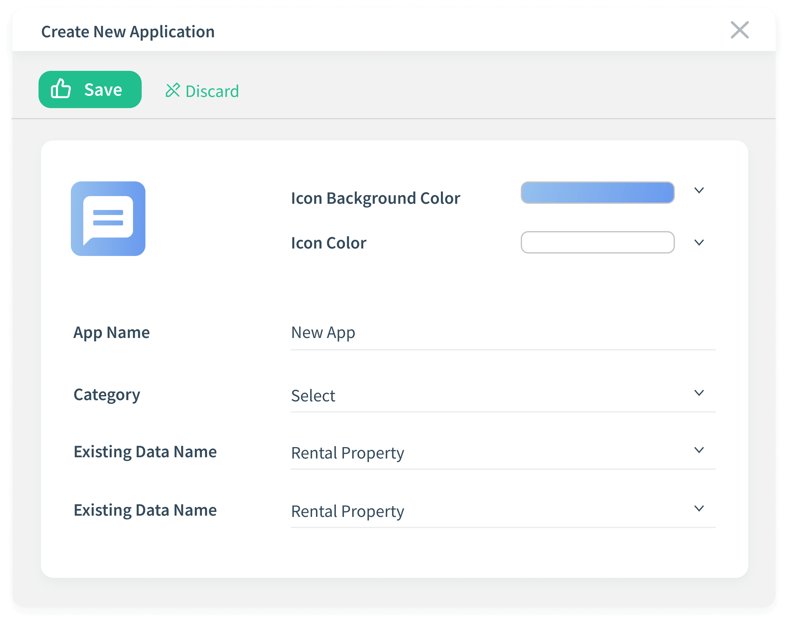 Create New Application
