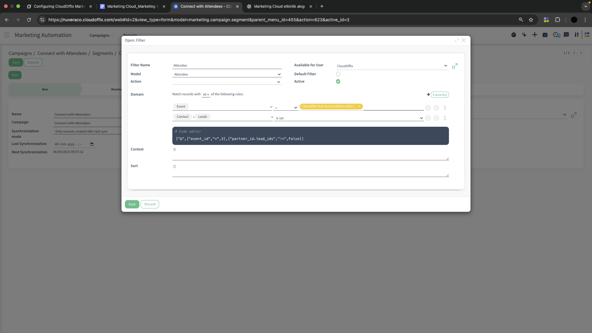 Marketing Automation Creation Segments 2