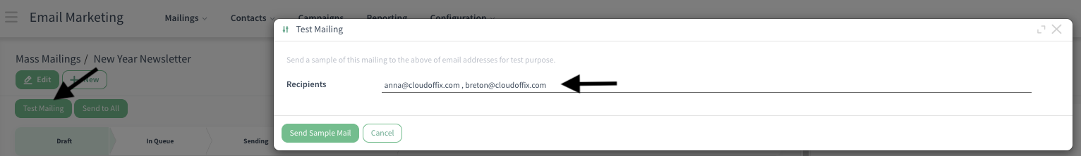 Test Mailing