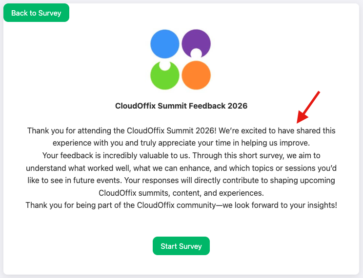 Description Tab Survey