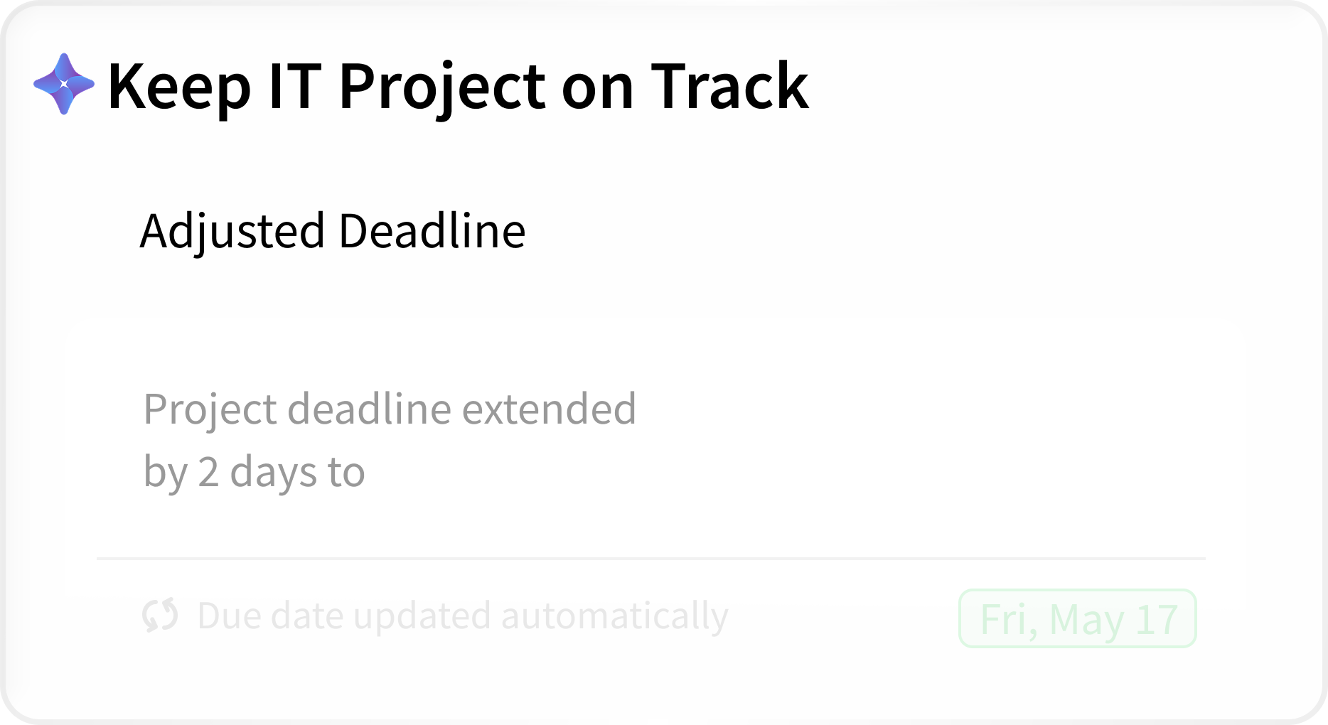 Keep IT Project on Track