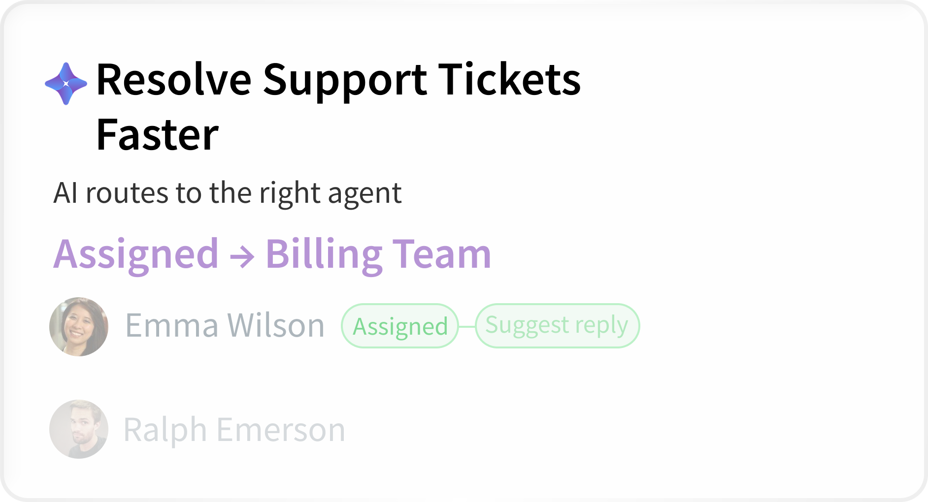 Resolve Support Tickets Faster