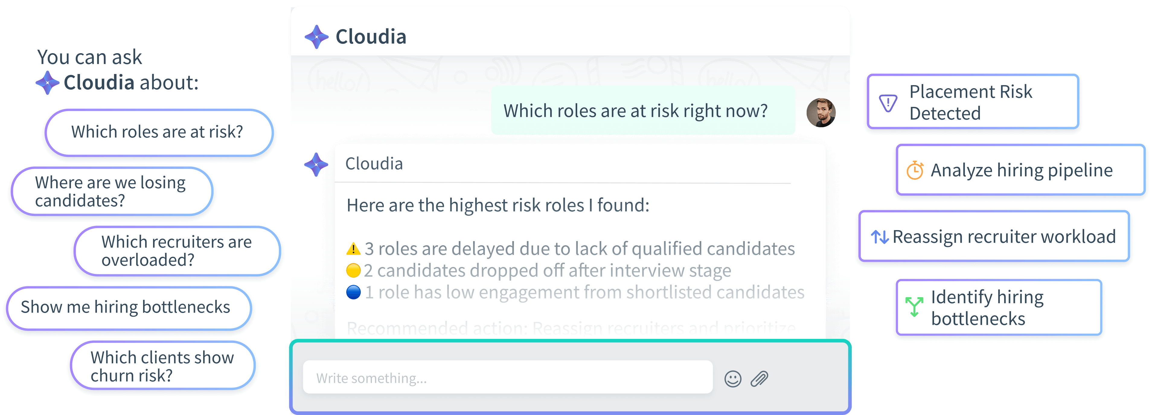 Cloudia AI Chat Interface